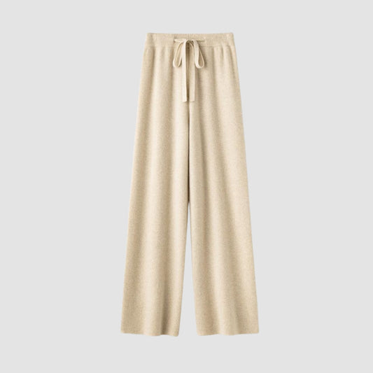 Pantaloni cu Talie Înaltă și Picior Larg