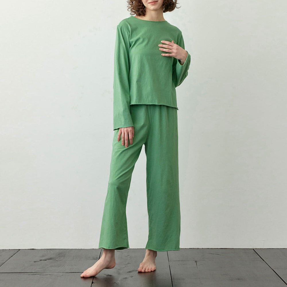 Pijamale în stil coreean, set de două piese