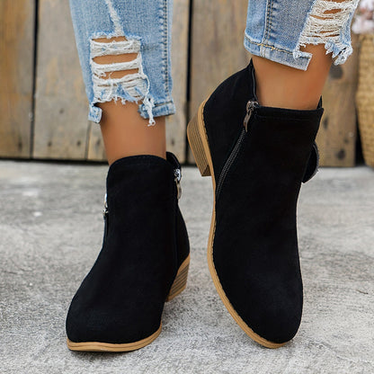 Botine elegante cu fermoar
