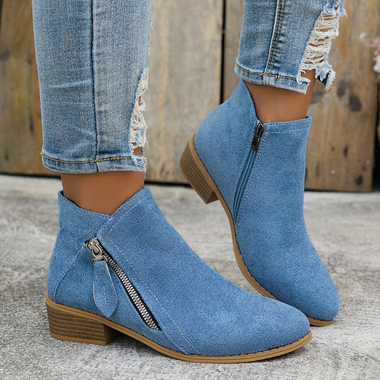 Botine elegante cu fermoar