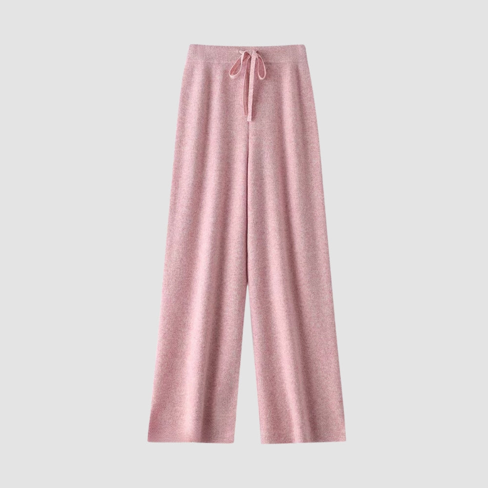 Pantaloni cu Talie Înaltă și Picior Larg