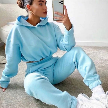Lucia | Set confortabil de loungewear cu glugă
