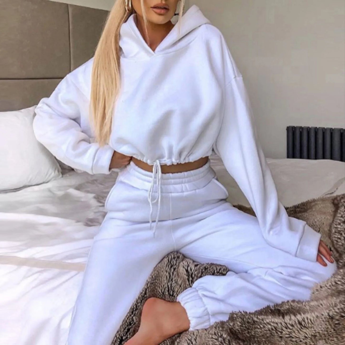 Lucia | Set confortabil de loungewear cu glugă